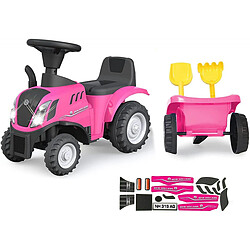 Jamara Push-Car New Holland T7 Tracteur pink