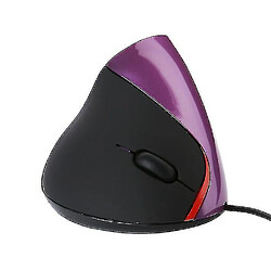 Universal Interface USB de souris verticale optique Bureau de la souris câblée, violet