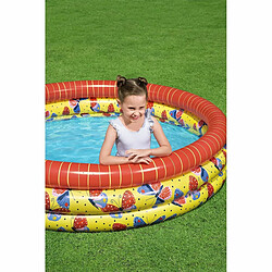 Bestway Piscine Gonflable Enfant 3 Anneaux Papillons 168x38cm +2 Ans Jardin 51202 pas cher