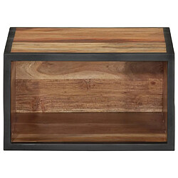 Maison Chic Table de chevet murale - Table de Nuit 35x35x20 cm bois massif d'acacia