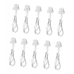 10pcs 1:25 Miniature Lampe Or Table Éclairage Décoration Dollhouse 23mm pas cher