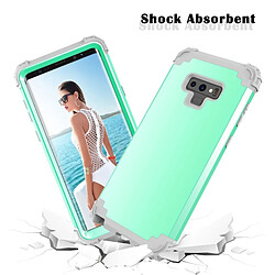 Wewoo Galaxy Note9 - Coque vert menthe/gris pas cher