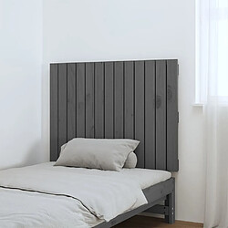 Avis Maison Chic Tête de lit scandinave pour lit adulte,Meuble de chambre murale Gris 82,5x3x60 cm Bois massif de pin -MN26971