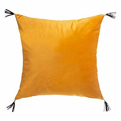 Coussin Déco en Velours Sti 40x40cm Ocre