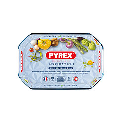 Pyrex PLAT A FOUR RECTANGULAIR EN VERRE 33X22X7CM INSPIRATION