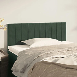 Maison Chic Tête de lit moderne pour chambre - Décoration de lit Vert foncé 100x5x78/88 cm Velours -MN14067