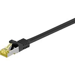 Disney RJ45 patch cord S/FTP (PiMF), w. CAT 7 raw cable 5m Black 4x2xAWG 26, CU