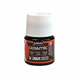 Pebeo Peinture céramique et multi-surfaces - Brun rouge - 45 ml