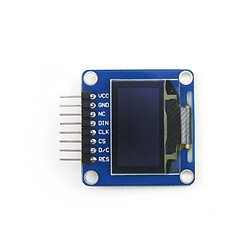 Wewoo Waveshare 0,96 pouces 128 * 64 OLED Ainterfaces SPI / I2Ctête de prise horizontale inclinée