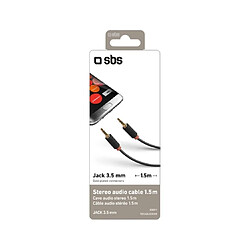 SBS Câble Audio Stéréo 3.5mm - 1.5m