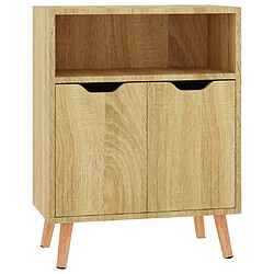 vidaXL Buffet chêne sonoma 60x30x72 cm bois d'ingénierie