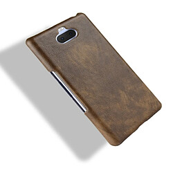 Acheter Wewoo Coque antichoc Litchi Texture PC + PU pour Sony Xperia 10 Plus (Marron)