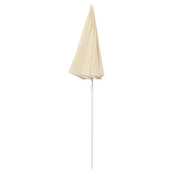 Avis Maison Chic Parasol Jardin | Parasol d'extérieur avec mat en acier Sable 180 cm - GKD55159