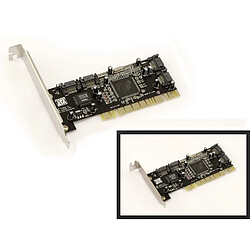 Kalea-Informatique Carte Contrôleur SATA Sur Port PCI - CHIPSET SILICON IMAGE SIL3114 - 4 Ports - RAID 0, 1, 0+1 - High et Low Profile