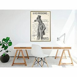 Paris Prix Affiche Murale Encadrée The Parisian Life 40 x 60 cm Or