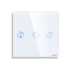 Ledkia Interrupteur WiFi pour Volets Roulants Tactile Modern Blanc