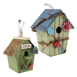 Maisons d'oiseaux décoratifs en plein air