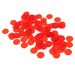 Acheter Puce De Bingo Translucide 100 Pièces 3/4 Pouce Pour Cartes De Jeu De Bingo Rouge