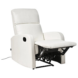 Beliani Fauteuil Blanc VIRRAT pas cher