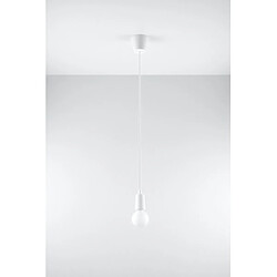 Avis Luminaire Center Suspension DIEGO PVC blanc 1 ampoule