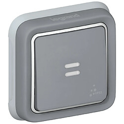 Avis bouton poussoir lumineux - legrand plexo 55 - gris - complet - encastré