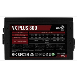 Bloc d'Alimentation Aerocool VX PLUS 800 800 W 130 W ATX