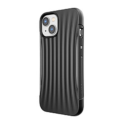 Raptic Coque pour iPhone 14 Clutch Shockproof 3M avec motif rayures Noir