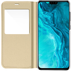 Acheter Avizar Étui Honor 9X Lite Fenêtre d'Affichage Clapet Folio Ultra-fin doré