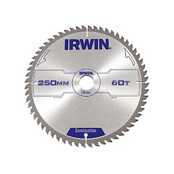 IRWIN Lames de scie circulaire construction 160 x 20 x 2,4 mm 48 dents