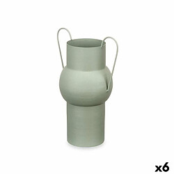 Gift Decor Vase Vert Acier 22 x 32 x 14 cm (6 Unités)