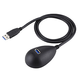 Wewoo Câble AVM USB 3.0 Mâle à femelle Extension de données Sync de charge d'alimentation Support de socle de base de bureau, Longueur du câble: 80cm