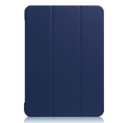 Etui en PU support triple bleu foncé pour votre Apple iPad Air 10.5 (2019)/Pro 10.5 pouces (2017)