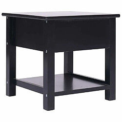 Avis Maison Chic Table d'appoint | Table Basse Noir 40x40x40 cm Bois de Paulownia -GKD28885