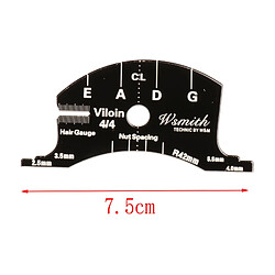 Modèle de Grattoir de Moule de Pont de Violon Nivellement avec Diapason pour Violon 4/4