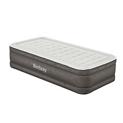 Matelas Gonflable Bestway Tough Guard 191x97x46cm Pompe de Gonflage Intégrée|Supporte Jusqu'à 180Kg|Taille Twin|Sac de Rangement