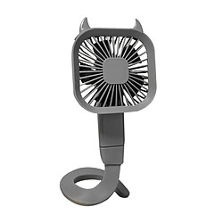 Acheter Ventilateur d'Enroulement Suspendu de Bureau USB Ventilateur à Clip Portable Mini Ventilateur de Montre Portable Ventilateur Portable 3 Vitesses Flux d'Air Puissant