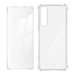 Avizar Pack Protection Sony Xperia 5 IV Coque Renforcée + Verre Trempé Transparent