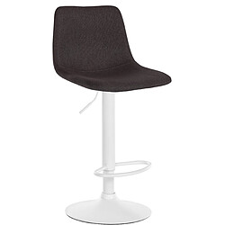 Non Tabouret de bar Divo tissu blanc