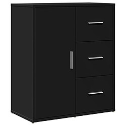 Avis vidaXL Buffets 2 pcs noir 60x31x70 cm bois d'ingénierie