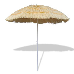 Helloshop26 Parasol de plage inclinable armature en acier + couverture PP sable 02_0008394