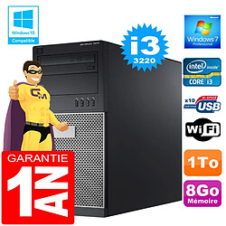 PC Tour DELL 7010 Core I3-3220 Ram 8Go Disque 1 To Graveur DVD Wifi W7 - Occasion