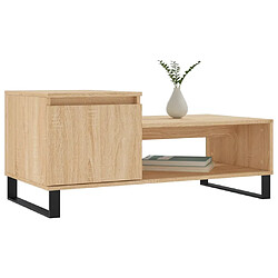 Avis Maison Chic Table basse,Table Console Table d'appoint, Table pour salon Chêne sonoma 100x50x45 cm Bois d'ingénierie -MN96914