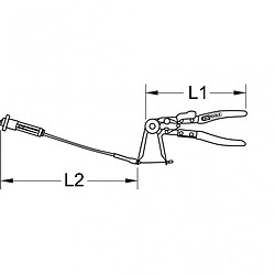 KS TOOLS Pince pour colliers auto-serrants 600mm Kstools