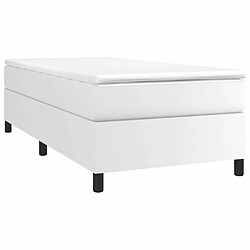 Avis Sommier à lattes,Cadre à lattes de lit pour Adulte Blanc 90x200 cm Similicuir -MN61564