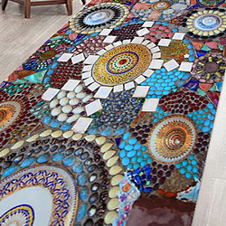 Couverture De Sol De Tapis De Sol Imprimé Numérique 3D Pebble Coloré F / Maison 60x180cm