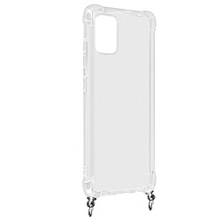 Avizar Coque Galaxy A51 Anneau personnalisable avec bijou/Chaîne - Transparent