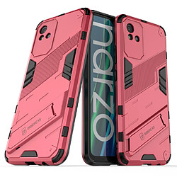 Coque en TPU anti-chocs avec béquille, rose pour votre Realme Narzo 50i