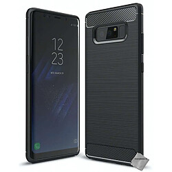 Htdmobiles Coque silicone gel carbone pour Samsung Galaxy Note 8 + film ecran - NOIR