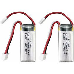 Jeu de 2 Batteries Lithium 7.4V 300mAh