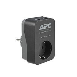 APC Essential SurgeArrest 1 Outlet 2 USB Ports Black 230V Germany